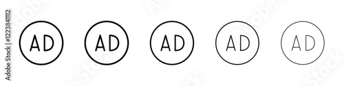 Free Download Ad icon Vector logo sign - GFXLoad