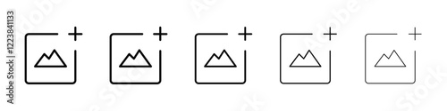 Add pic icon Vector logo sign