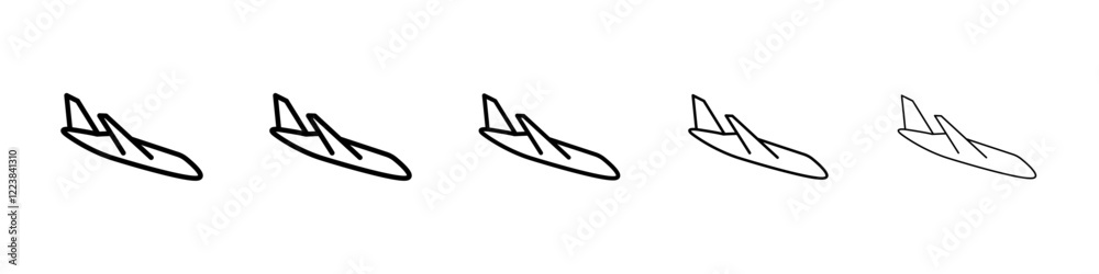 Airplane icon Vector logo sign Airplane icon Vector logo sign