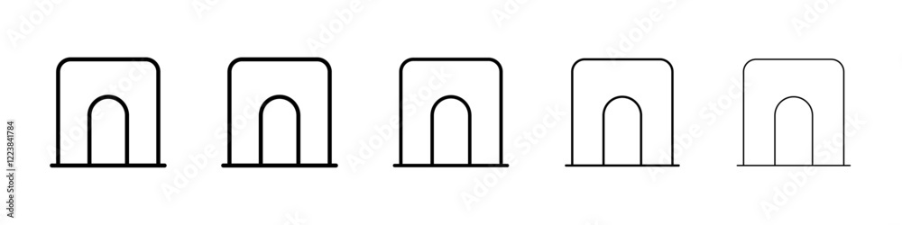 Arch icon Vector logo sign Arch icon Vector logo sign
