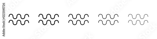 Aquarious icon Vector logo sign