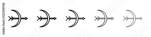 archer icon Vector logo sign