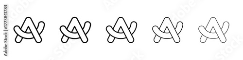 Arc browser icon Vector logo sign