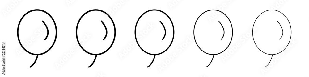 Balloon icon Vector logo sign Balloon icon Vector logo sign