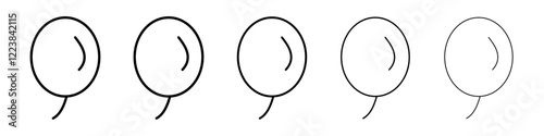 Balloon icon Vector logo sign