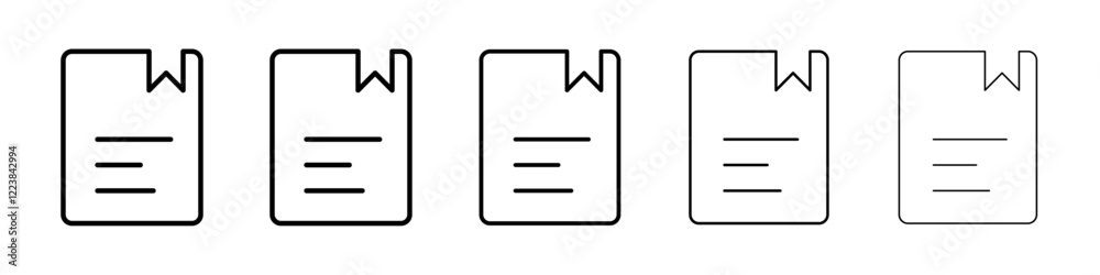 Bookmark icon Vector logo sign Bookmark icon Vector logo sign