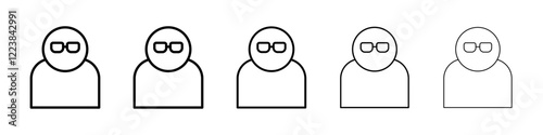 Bouncer icon Vector logo sign