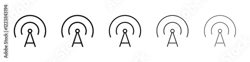 Broadcast icon Vector logo sign