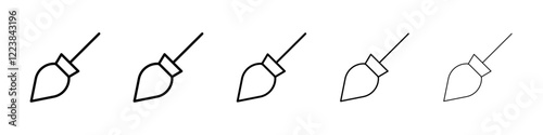 Broom icon Vector logo sign