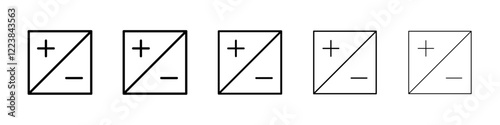 Calculate icon Vector logo sign