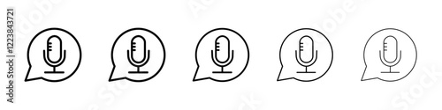 Call recording icon Vector logo sign