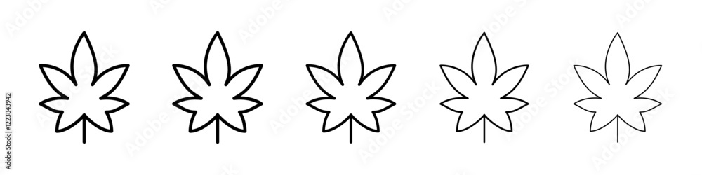 Cannabis icon Vector logo sign Cannabis icon Vector logo sign