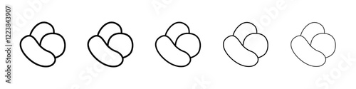 Candy crush icon Vector logo sign