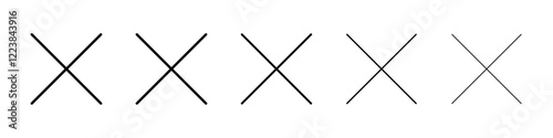 Cancel icon Vector logo sign