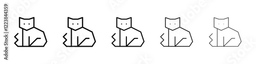 Cat icon Vector logo sign