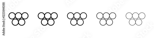Cells icon Vector logo sign