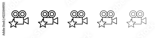 Cinelog icon Vector logo sign