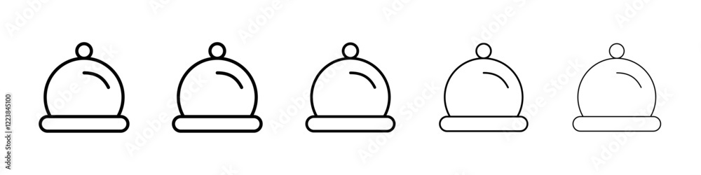 Cloche icon Vector logo sign