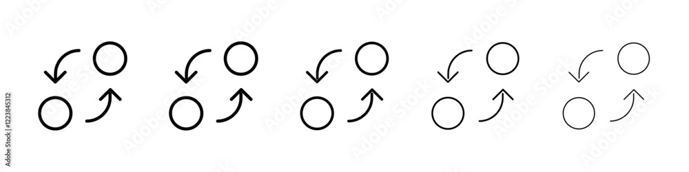Coin exchange icon Vector logo sign Coin exchange icon Vector logo sign
