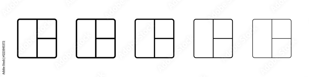 Collage icon Vector logo sign Collage icon Vector logo sign