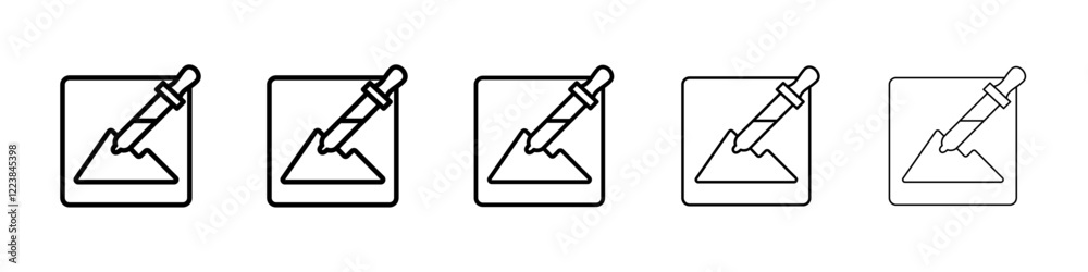 Colour picker icon Vector logo sign Colour picker icon Vector logo sign