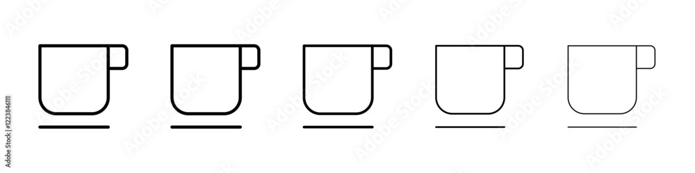 Naklejka premium Cup icon Vector logo sign