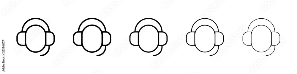 Customer service agent icon Vector logo sign Customer service agent icon Vector logo sign
