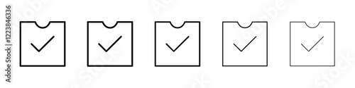 Data arrival icon Vector logo sign