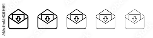 Download mail icon Vector logo sign