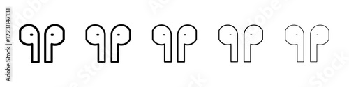 earpods icon Vector logo sign