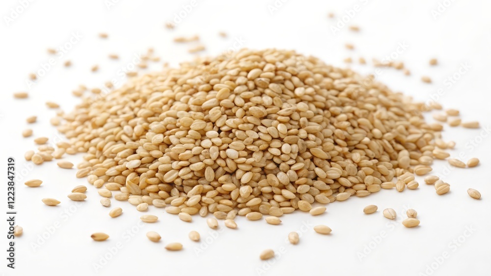 Heap of Brown Sesame Seeds Heap of Brown Sesame Seeds