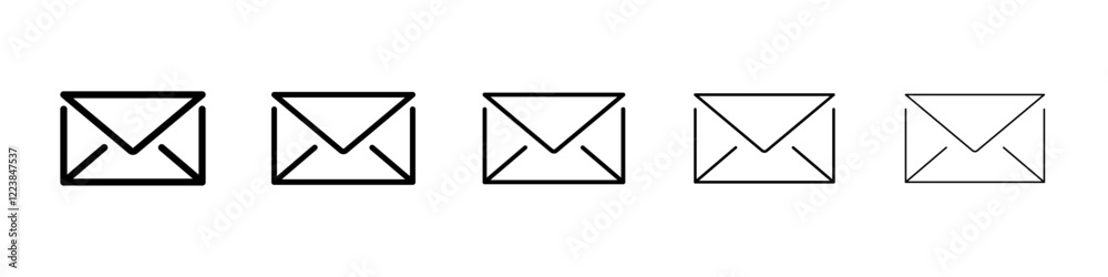 Envelope icon Vector logo sign Envelope icon Vector logo sign