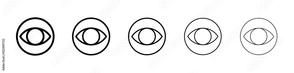 Eye icon Vector logo sign