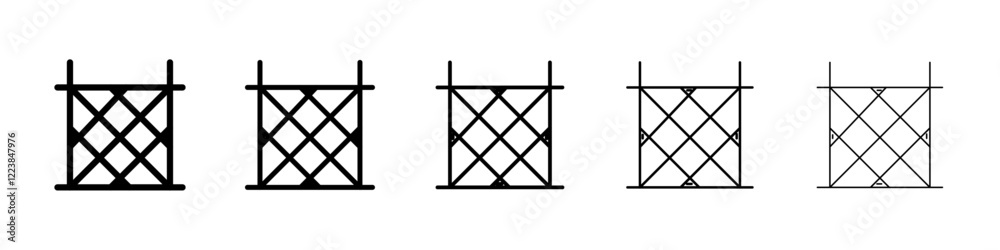 Fence icon Vector logo sign Fence icon Vector logo sign