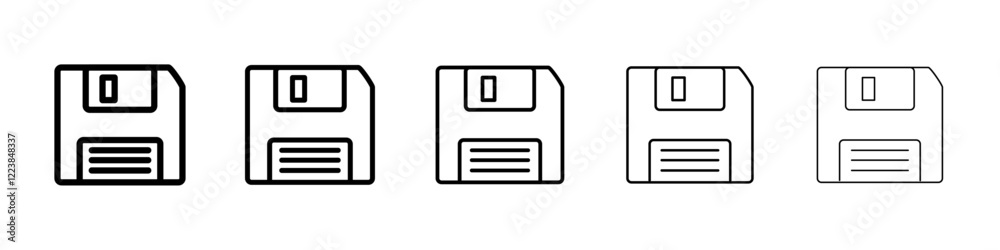 Floppy disk icon Vector logo sign Floppy disk icon Vector logo sign