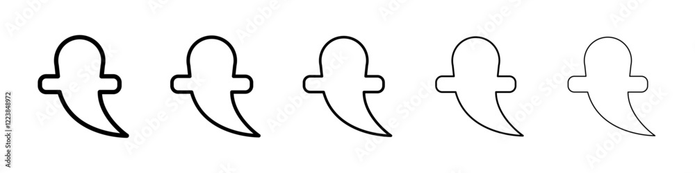 Ghost icon Vector logo sign Ghost icon Vector logo sign