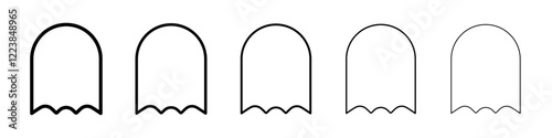Ghost icon Vector logo sign