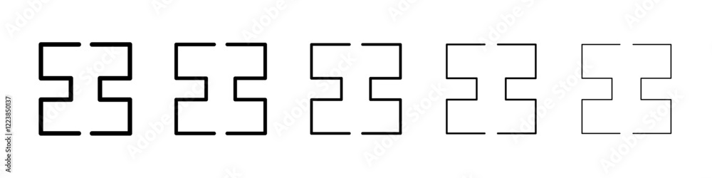 Fototapeta premium Icbc icon Vector logo sign