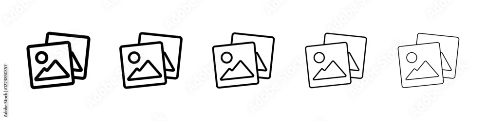 Images icon Vector logo sign Images icon Vector logo sign