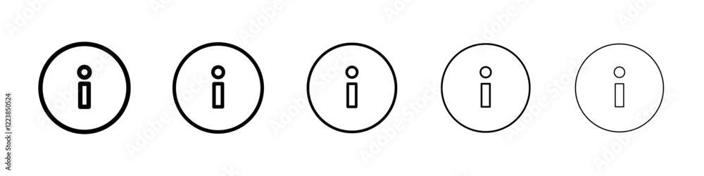 Info icon Vector logo sign Info icon Vector logo sign