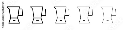 Juicer machine icon Vector logo sign