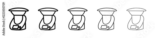 Juicer machine icon Vector logo sign