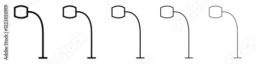 Lamp icon Vector logo sign