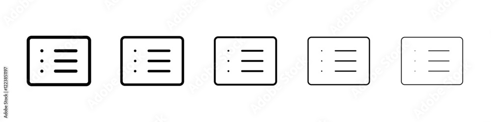 List icon Vector logo sign List icon Vector logo sign