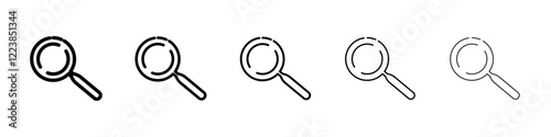 Magnifier icon Vector logo sign