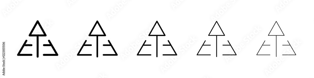 Maslow pyramids icon Vector logo sign Maslow pyramids icon Vector logo sign