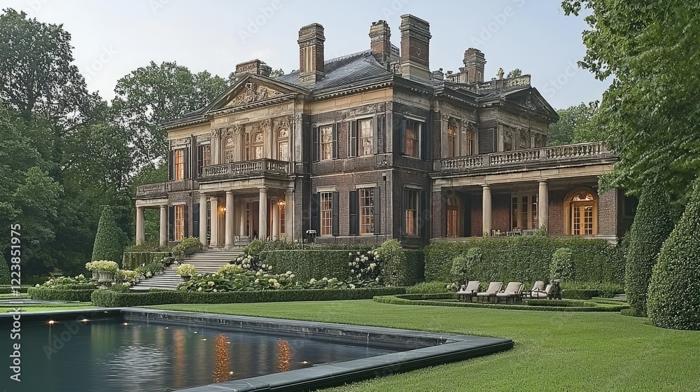 Grand Mansion Estate with Pool and Lush Gardens Grand Mansion Estate with Pool and Lush Gardens