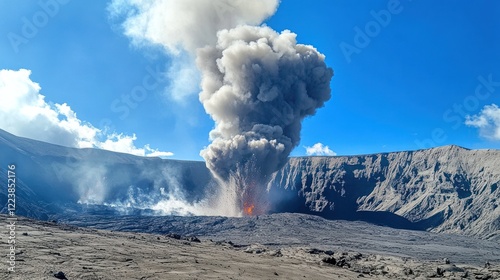 Volcanic Eruption: A Spectacle of Nature's Power photo