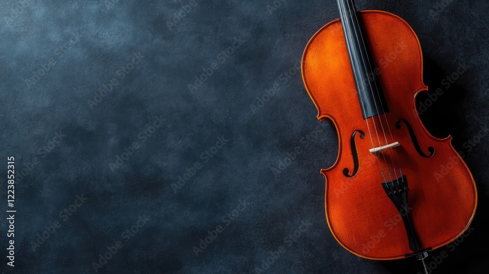 Cello on Dark Background: A Classical Music Instrument Cello on Dark Background: A Classical Music Instrument