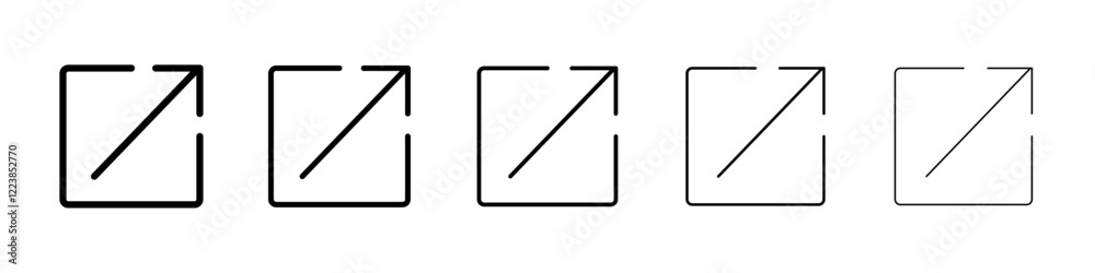 Open link icon Vector logo sign Open link icon Vector logo sign